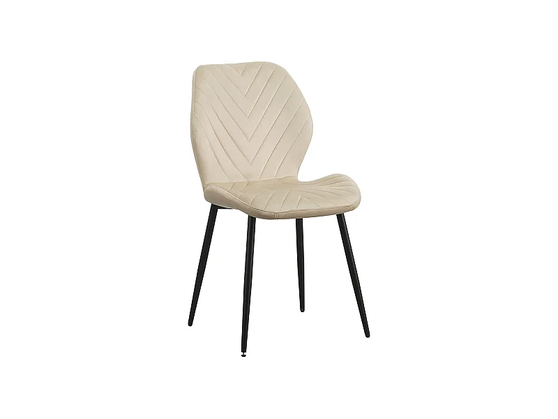 Silla Vica Terciopelo - Beige