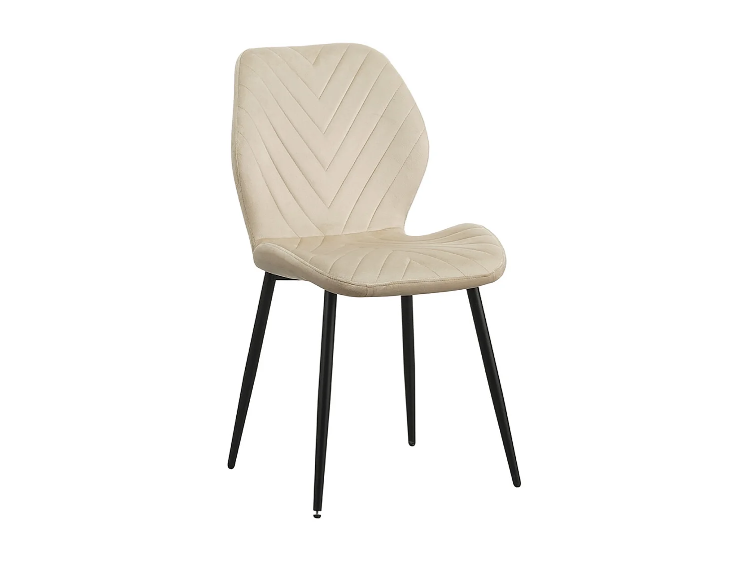 Silla Vica Terciopelo - Beige