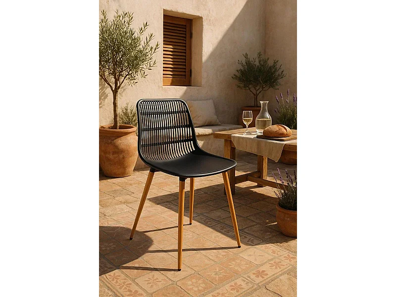 Sillas Comedor - Silla Bake - Negro