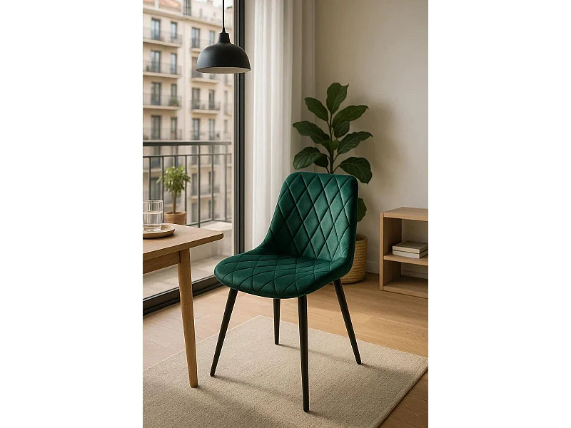 Sillas - Silla Min Terciopelo - Verde