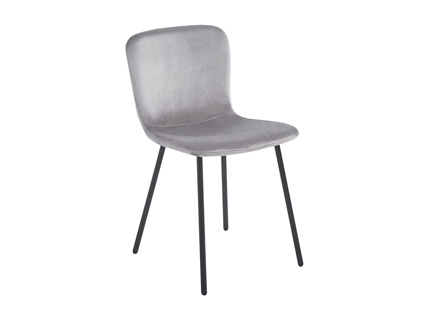 Sillas Comedor - Silla Welna Terciopelo - Gris