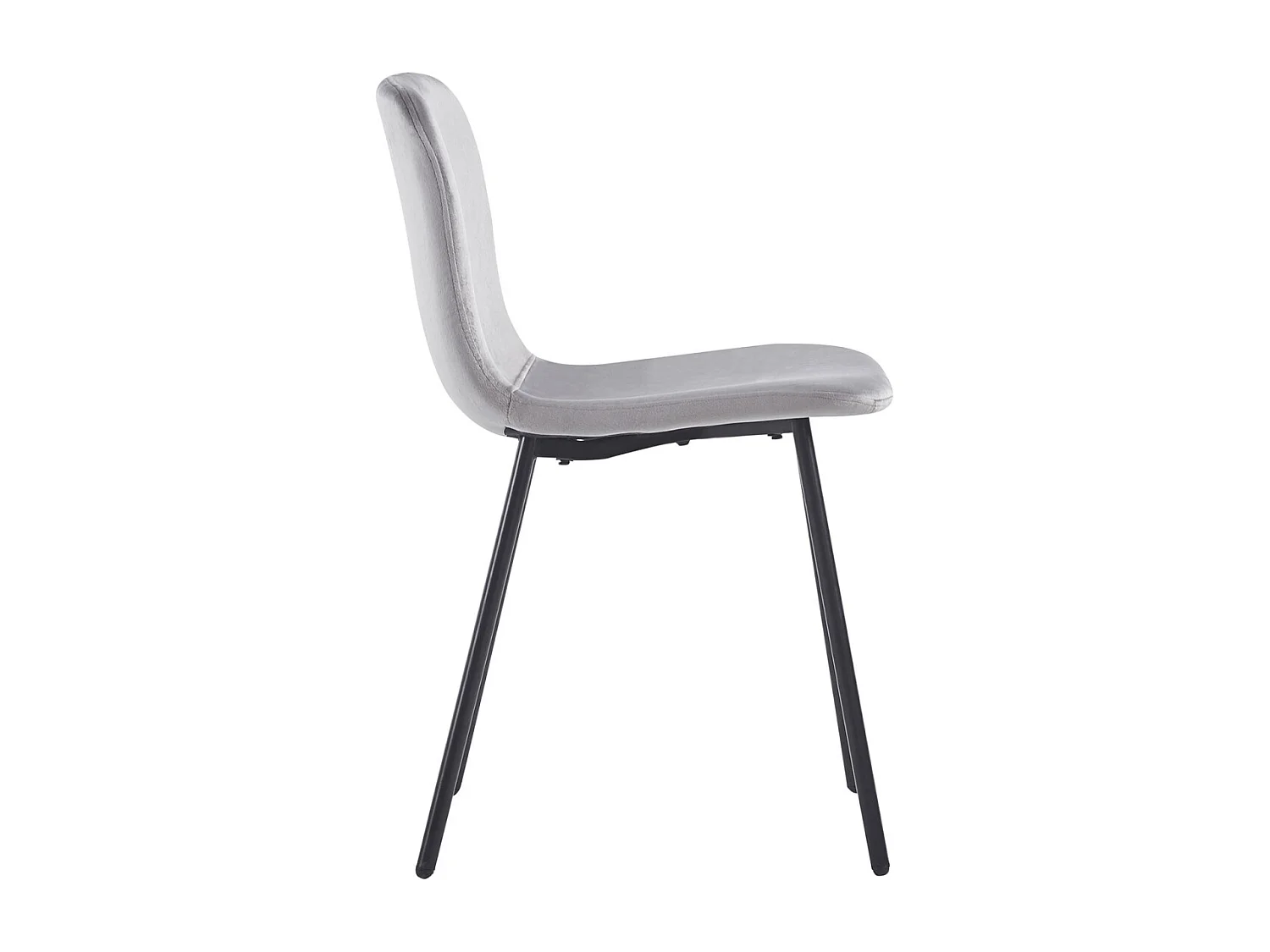 Sillas Comedor - Silla Welna Terciopelo - Gris