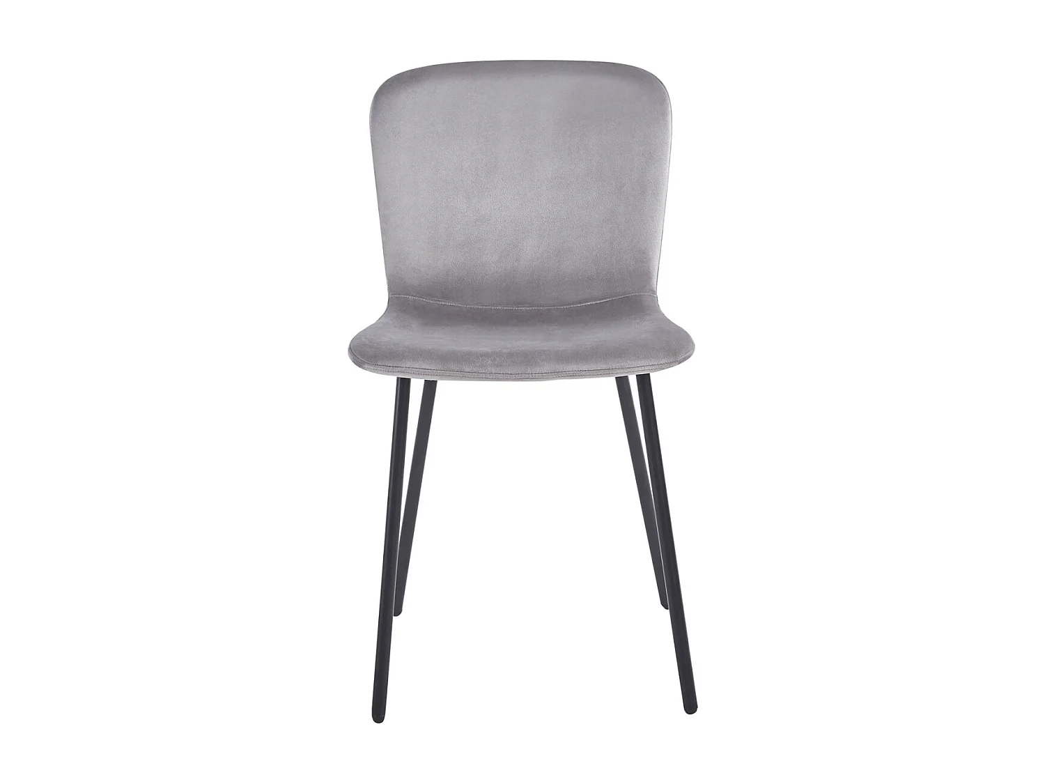 Sillas Comedor - Silla Welna Terciopelo - Gris