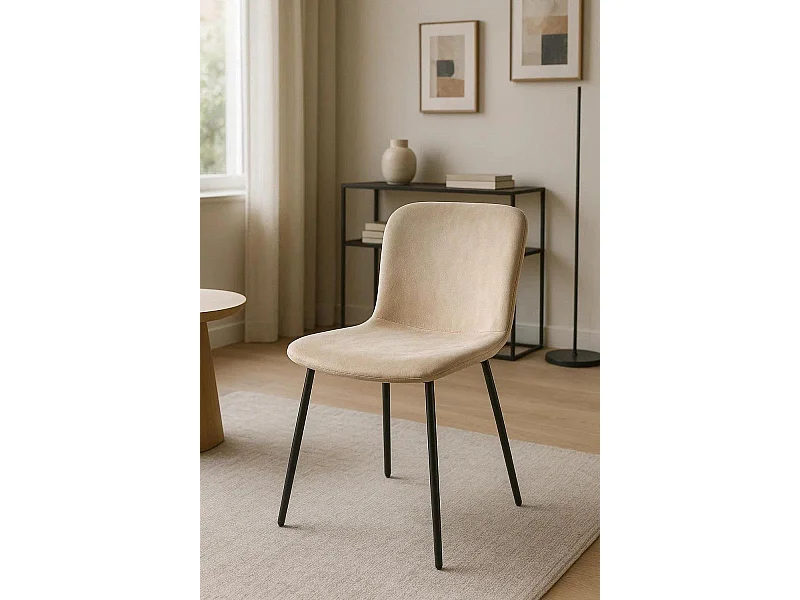 Sillas Comedor - Silla Welna Terciopelo - Beige