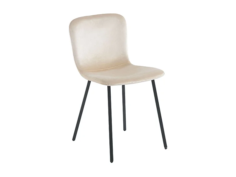 Sillas Comedor - Silla Welna Terciopelo - Beige