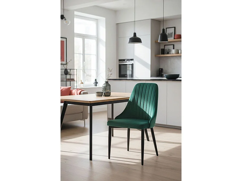 Sillas Comedor - Silla Kan Terciopelo - Verde