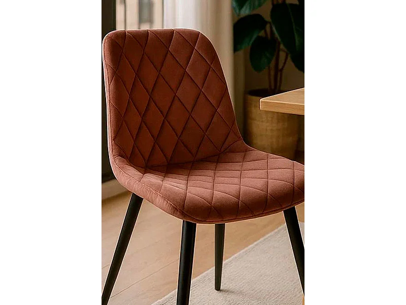 Sillas - Silla Min Terciopelo - Rosa