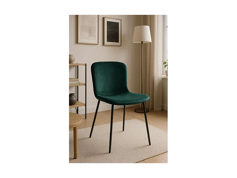 Sillas Comedor - Silla Welna Terciopelo - Verde