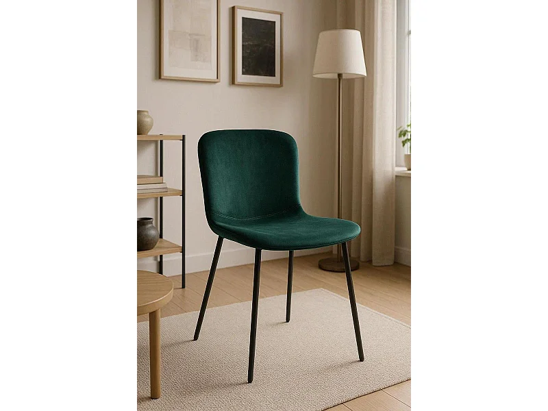 Sillas Comedor - Silla Welna Terciopelo - Verde