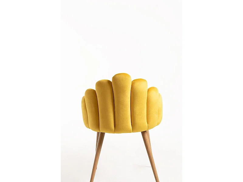 Sillas Comedor - Silla Hand Terciopelo - Amarillo