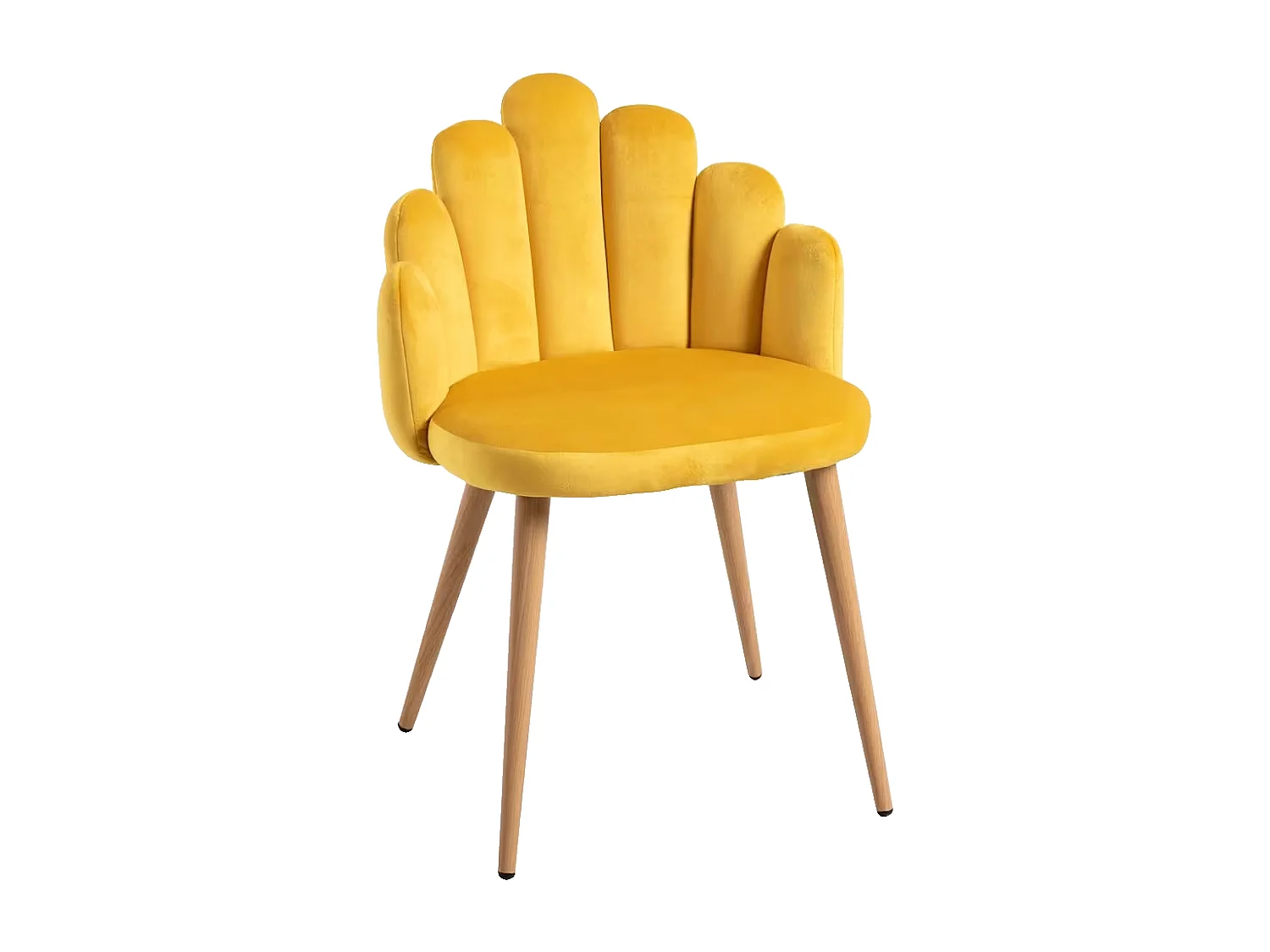 Sillas Comedor - Silla Hand Terciopelo - Amarillo