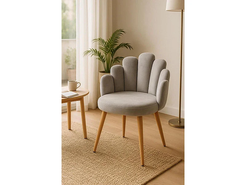 Sillas Comedor - Silla Hand Terciopelo - Gris