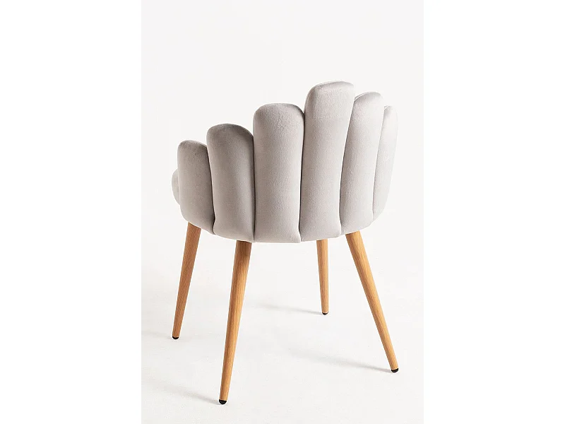 Sillas Comedor - Silla Hand Terciopelo - Gris