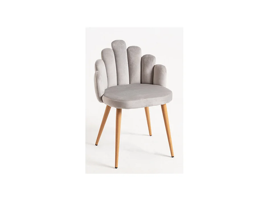 Sillas Comedor - Silla Hand Terciopelo - Gris