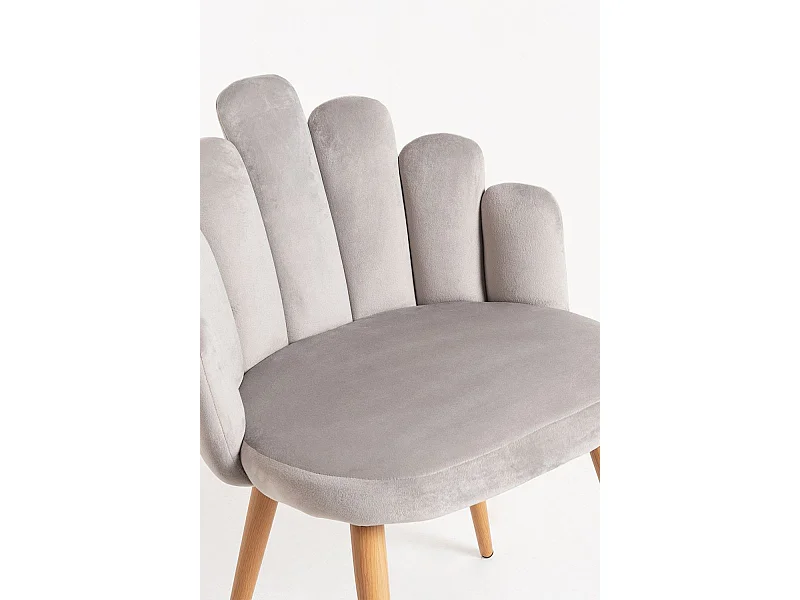 Sillas Comedor - Silla Hand Terciopelo - Gris
