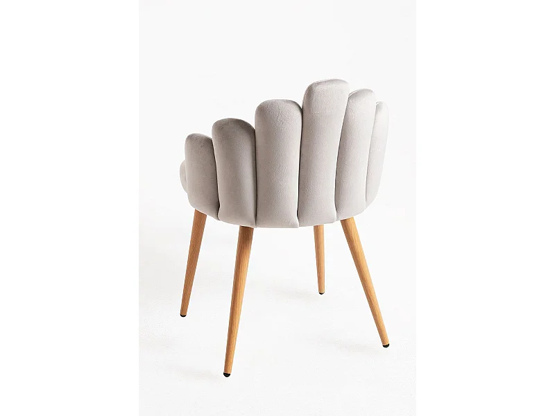 Sillas Comedor - Silla Hand Terciopelo - Gris
