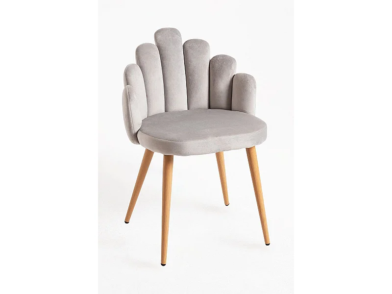Sillas Comedor - Silla Hand Terciopelo - Gris
