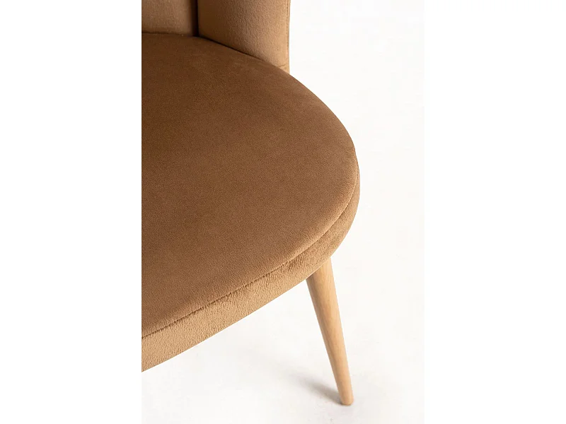 Sillas Comedor - Silla Hand Terciopelo - Marrón