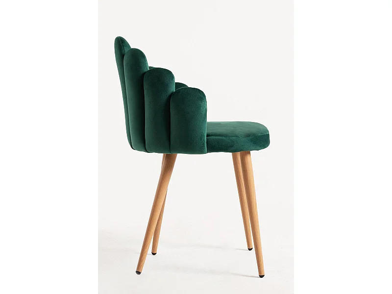 Sillas Comedor - Silla Hand Terciopelo - Verde