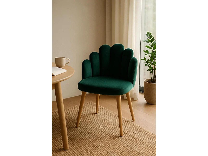 Sillas Comedor - Silla Hand Terciopelo - Verde