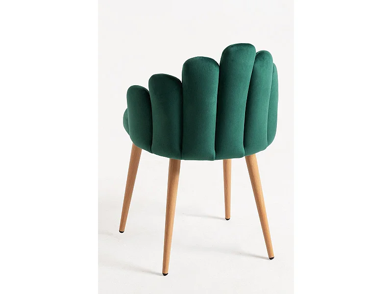 Sillas Comedor - Silla Hand Terciopelo - Verde