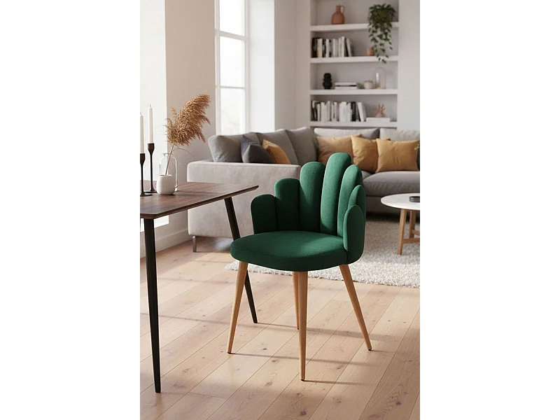 Sillas Comedor - Silla Hand Terciopelo - Verde