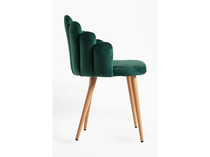 Sillas Comedor - Silla Hand Terciopelo - Verde