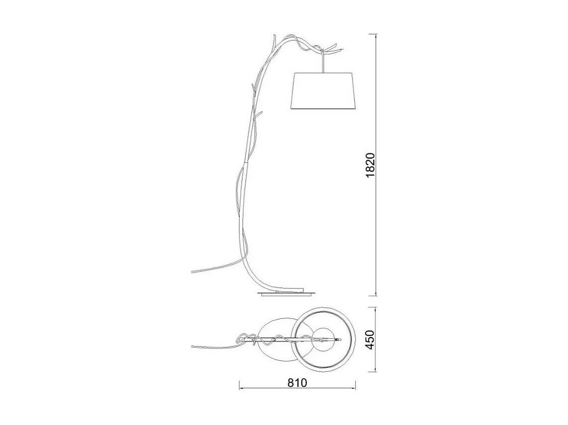 Lampadaire design Sabina
