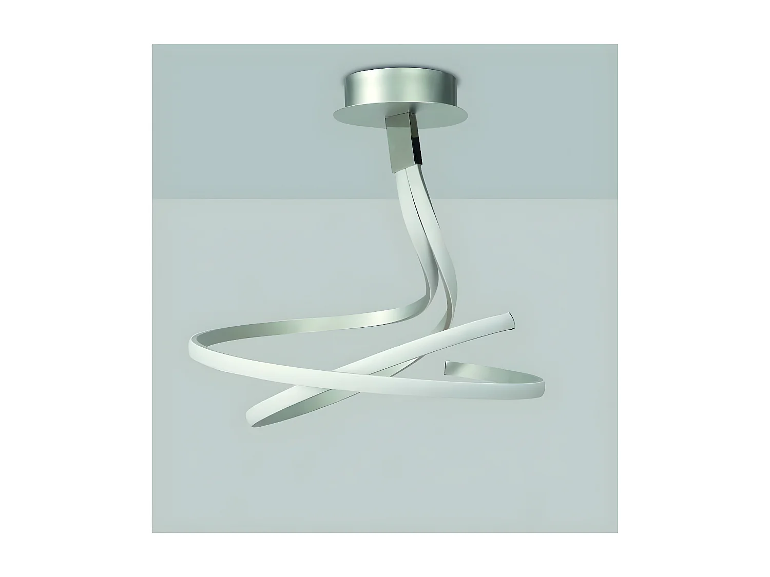 Plafonnier design double - NUR - ampoule led deco mantra