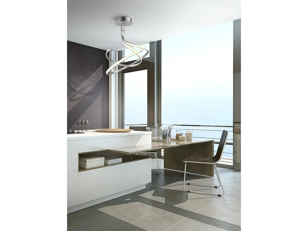 Plafonnier design double - NUR - ampoule led deco mantra