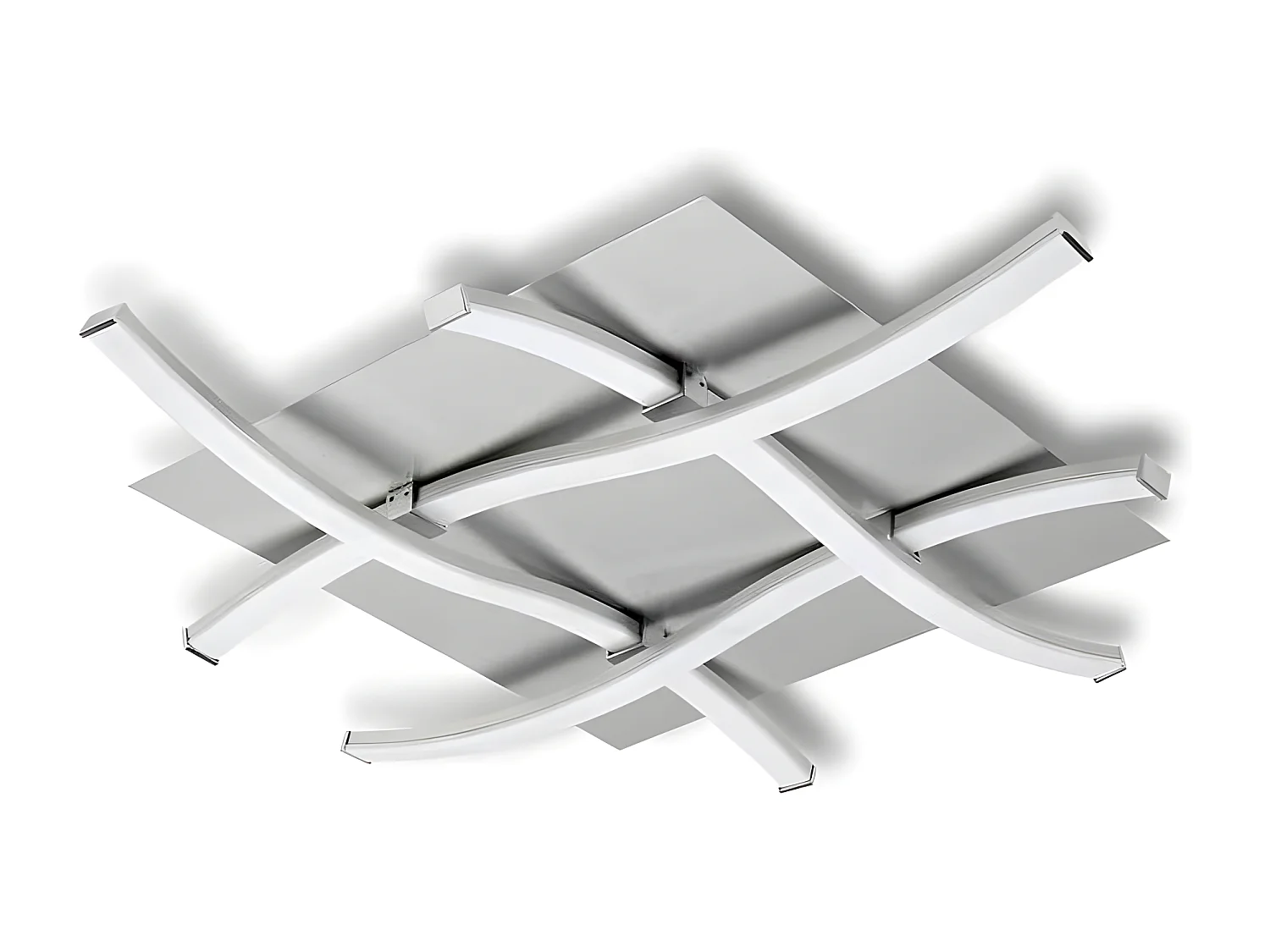 Plafonnier design carré - NUR - ampoule led deco mantra