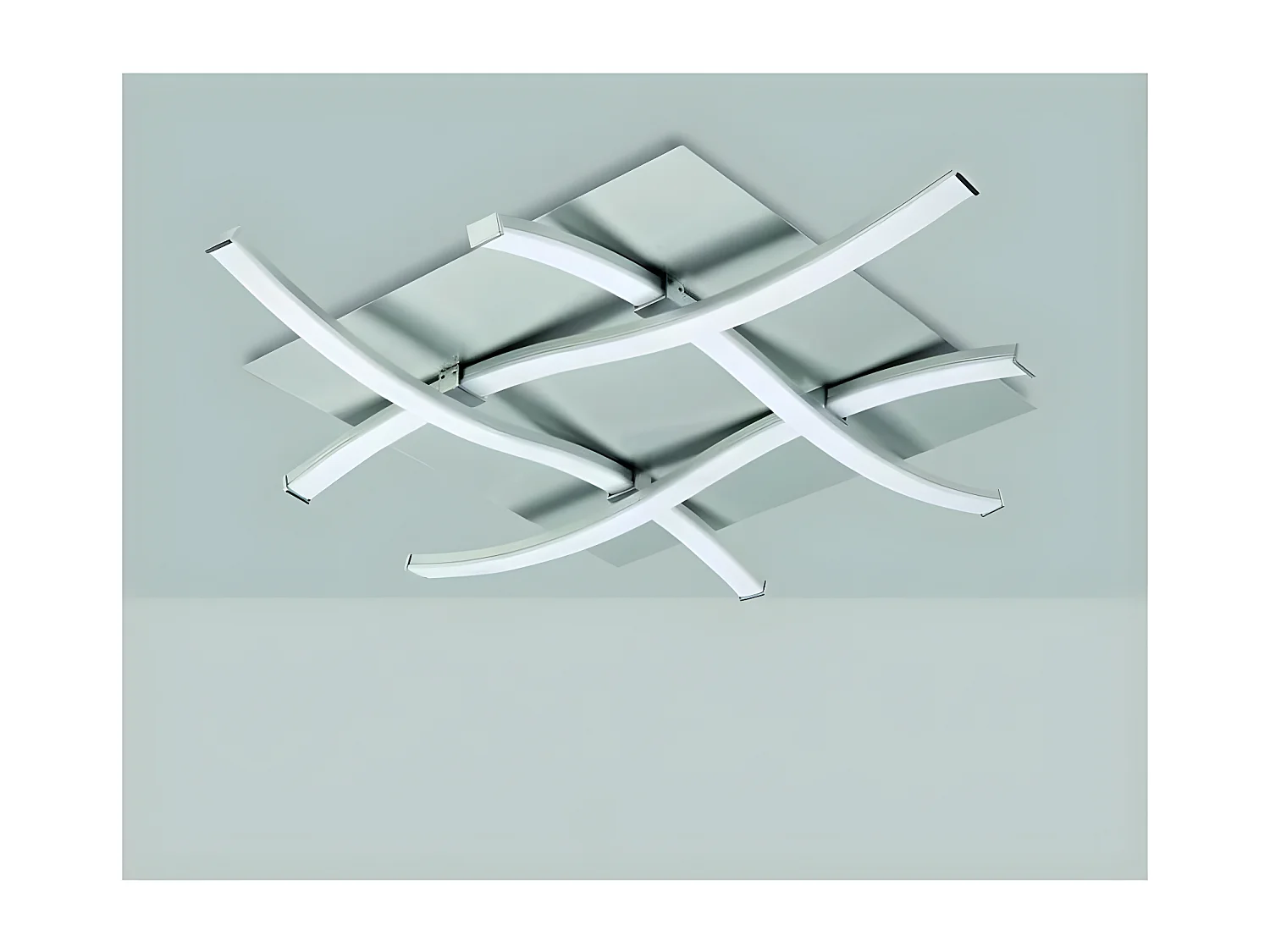 Plafonnier design carré - NUR - ampoule led deco mantra