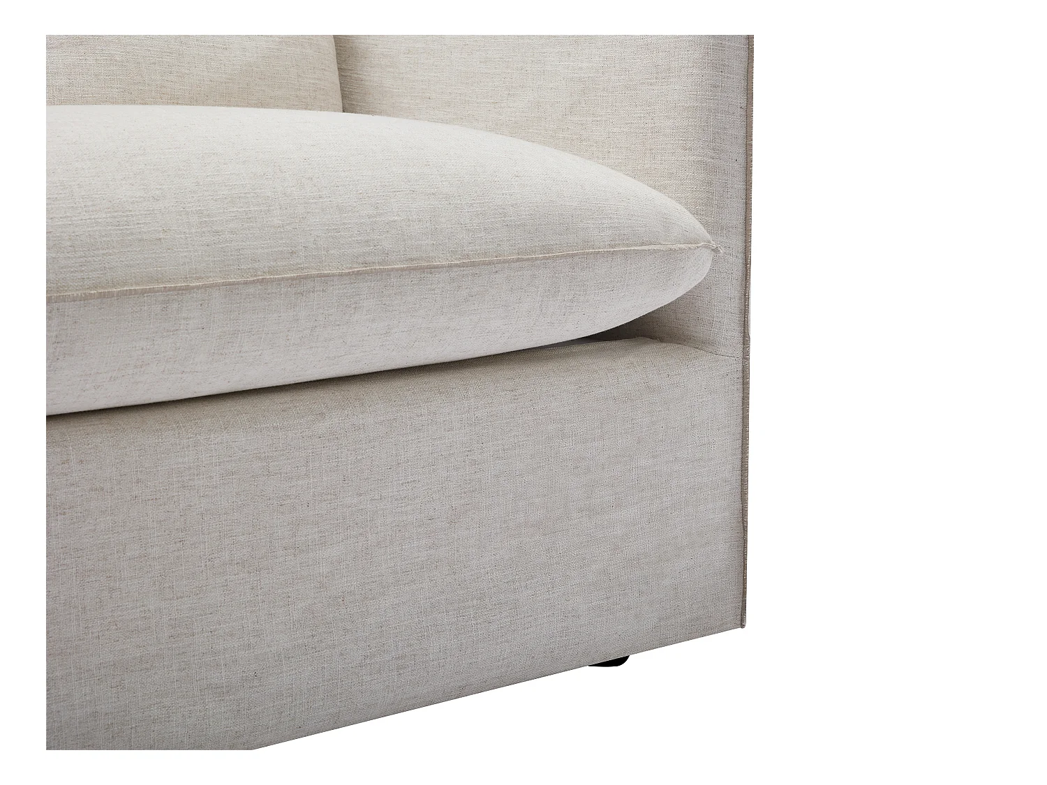 Sofá de 3 lugares em tecido matizado bege - MASLINO de Maison Céphy