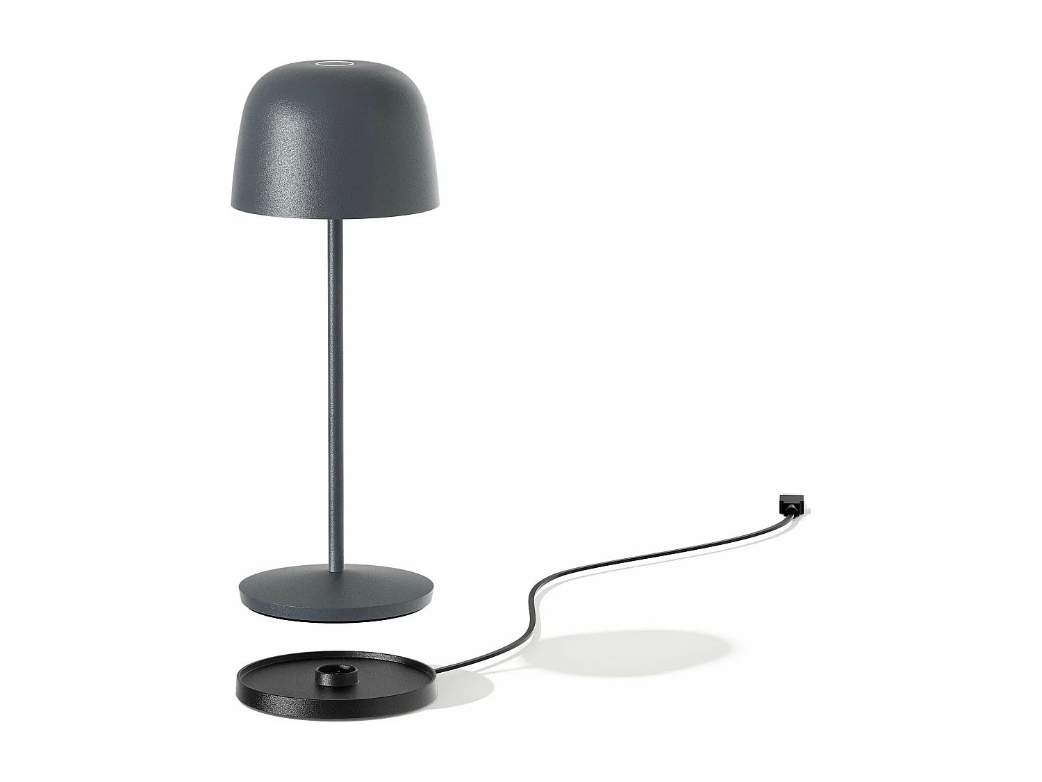 Lampe de table sans fil SOPHIA Gris anthracite Aluminium H28CM