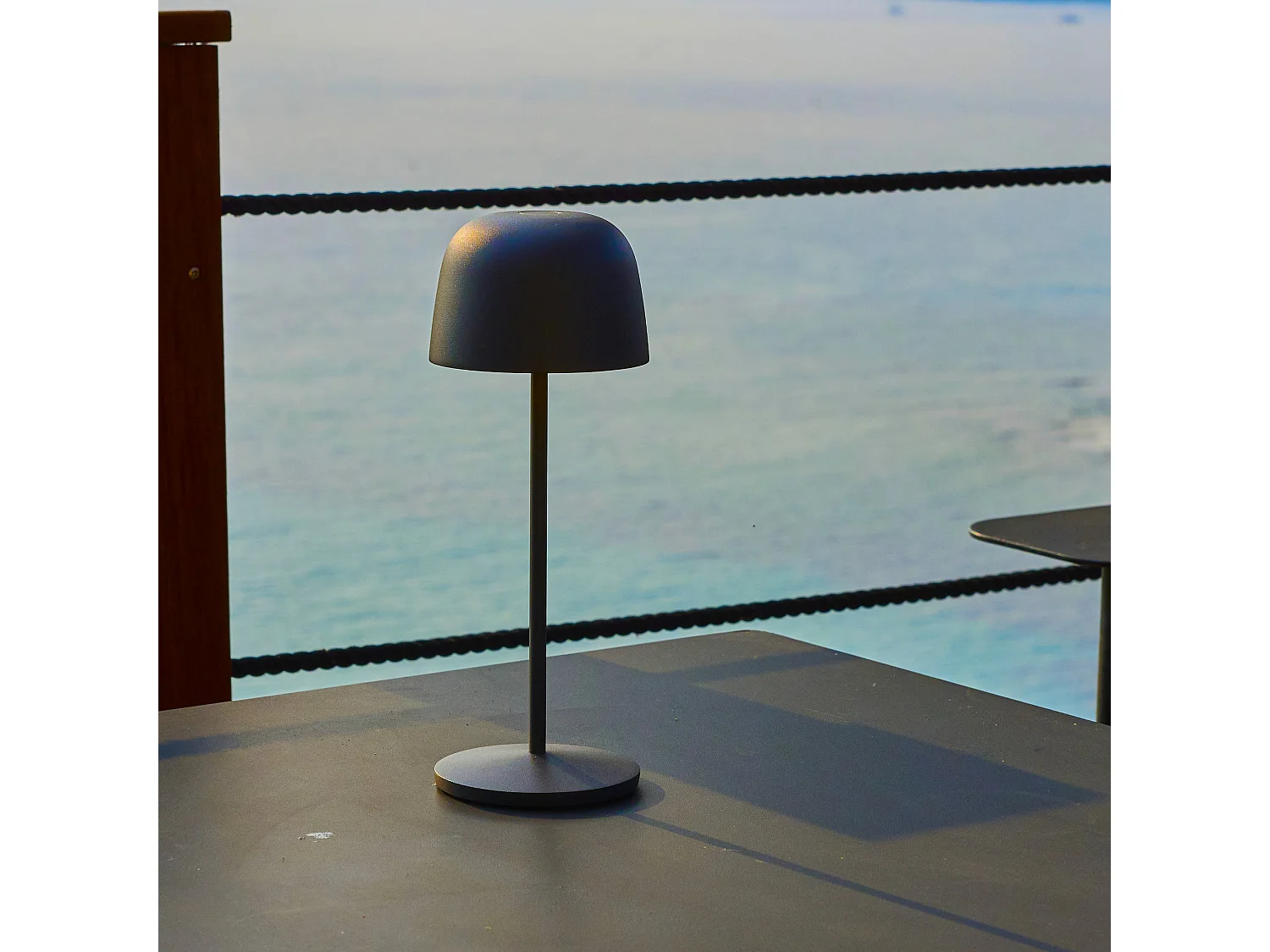 Lampe de table sans fil SOPHIA Gris anthracite Aluminium H28CM