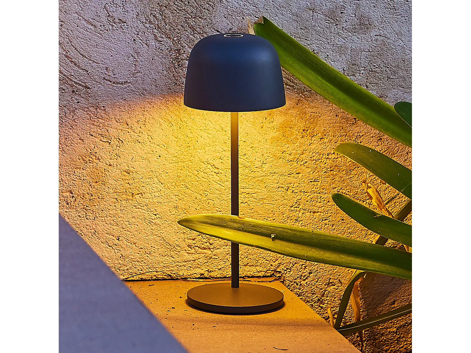 Lampe de table sans fil SOPHIA Gris anthracite Aluminium H28CM