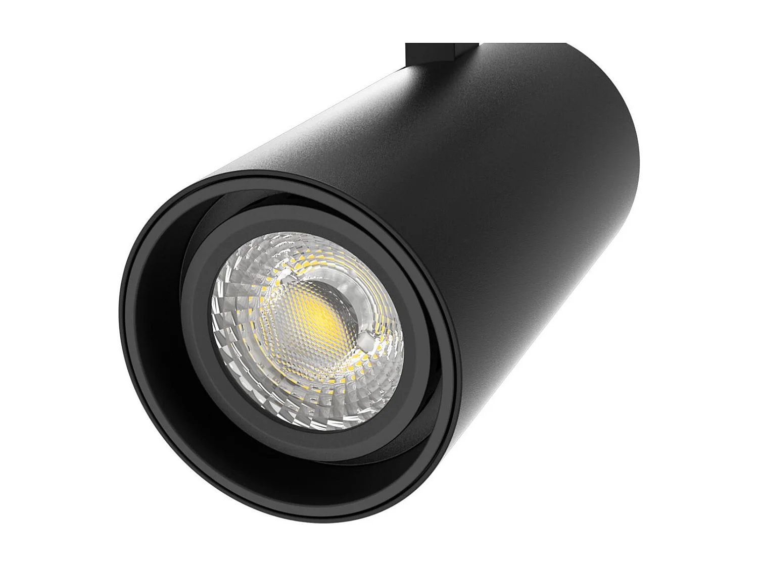 Spot LED sur Rail Triphasé 40W Dimmable Fasano Noir 2700K Blanc chaud