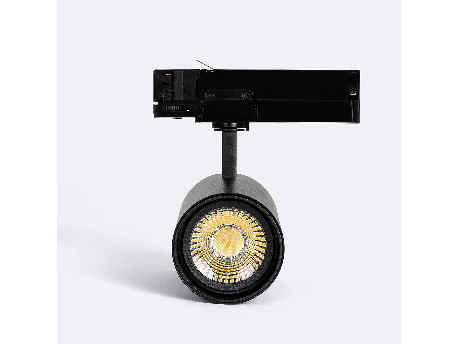 Spot LED sur Rail Triphasé 40W Dimmable Fasano Noir 2700K Blanc chaud