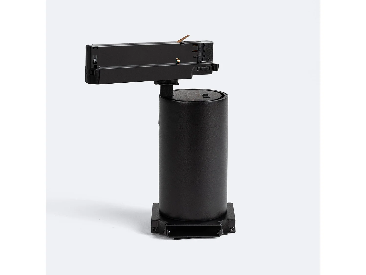 Spot LED sur Rail Triphasé 40W Fasano Cinéma Dimmable Noir 2700K Blanc chaud