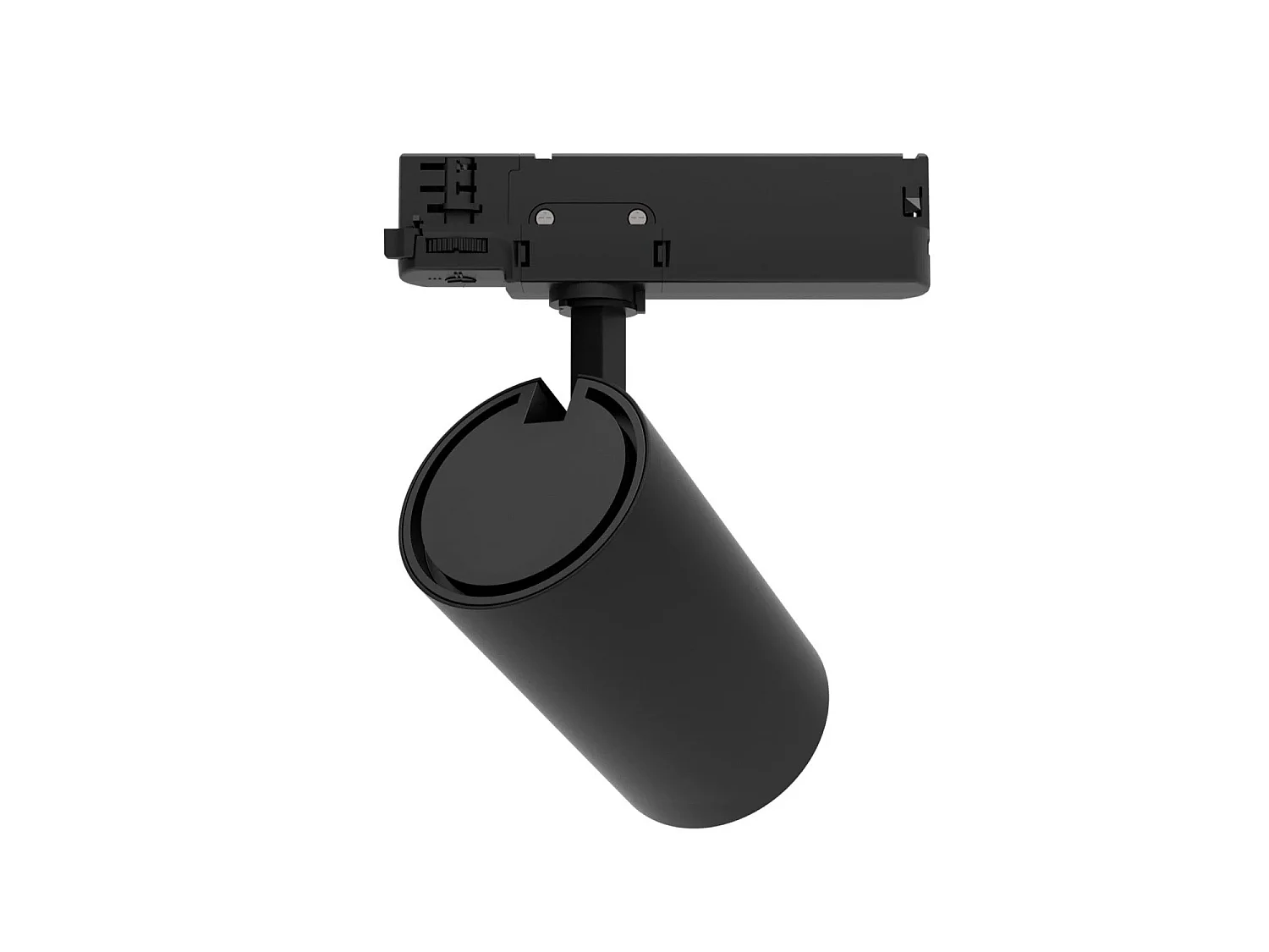 Spot LED sur Rail Triphasé 40W Dimmable Fasano CCT Sélectionnable Noir 2700K - 3200K - 4000K Sélectionnable