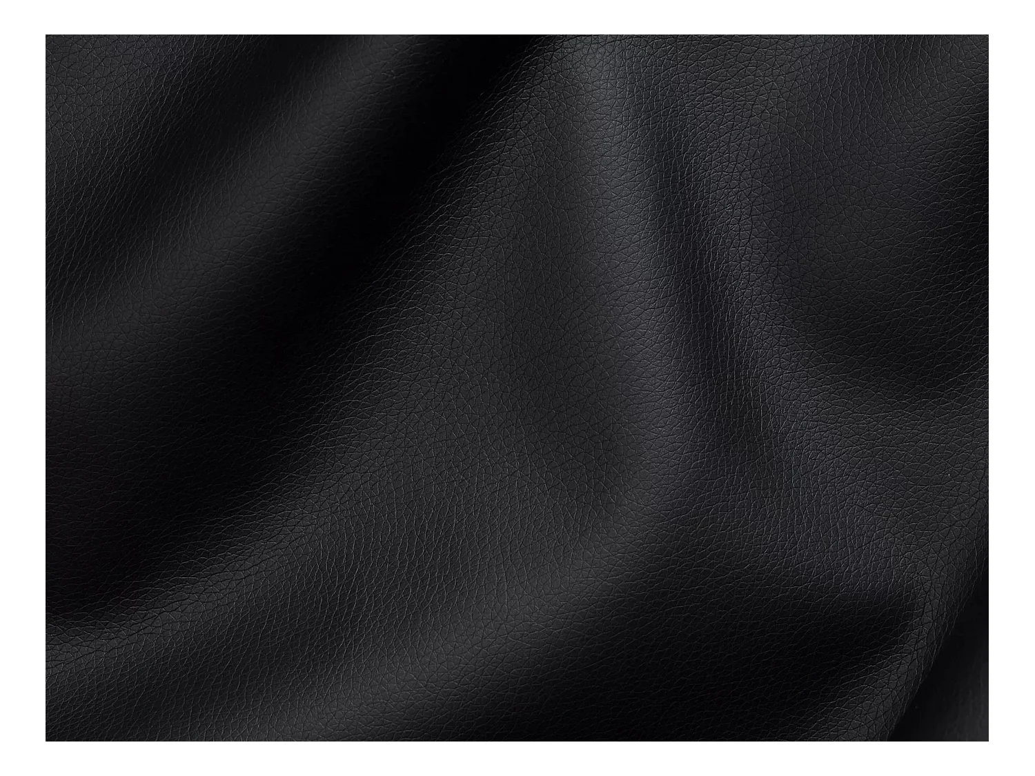 Canapé 3 places convertible express en cuir de buffle noir - Couchage 140 cm - Matelas 14 cm CALITO