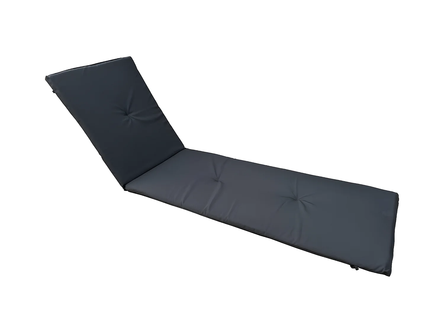 Coussin pour bain de soleil en bois exotique - Noir