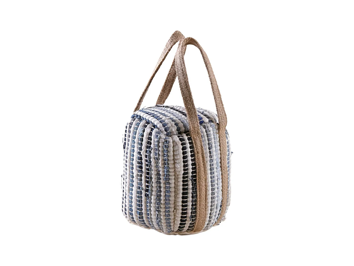 Cale porte en jute indie Bleu