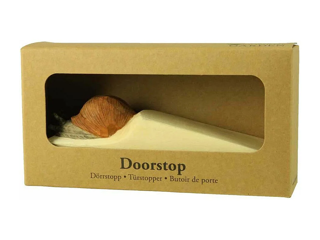 Cale-porte en bois sculpté à la main Animal Escargot de Bourgogne