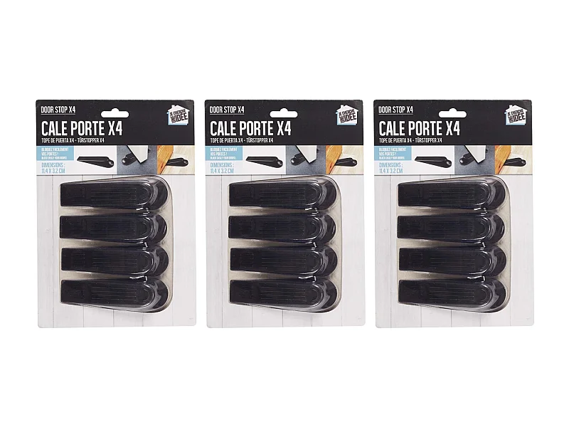 Set de 12 cale-portes en plastique