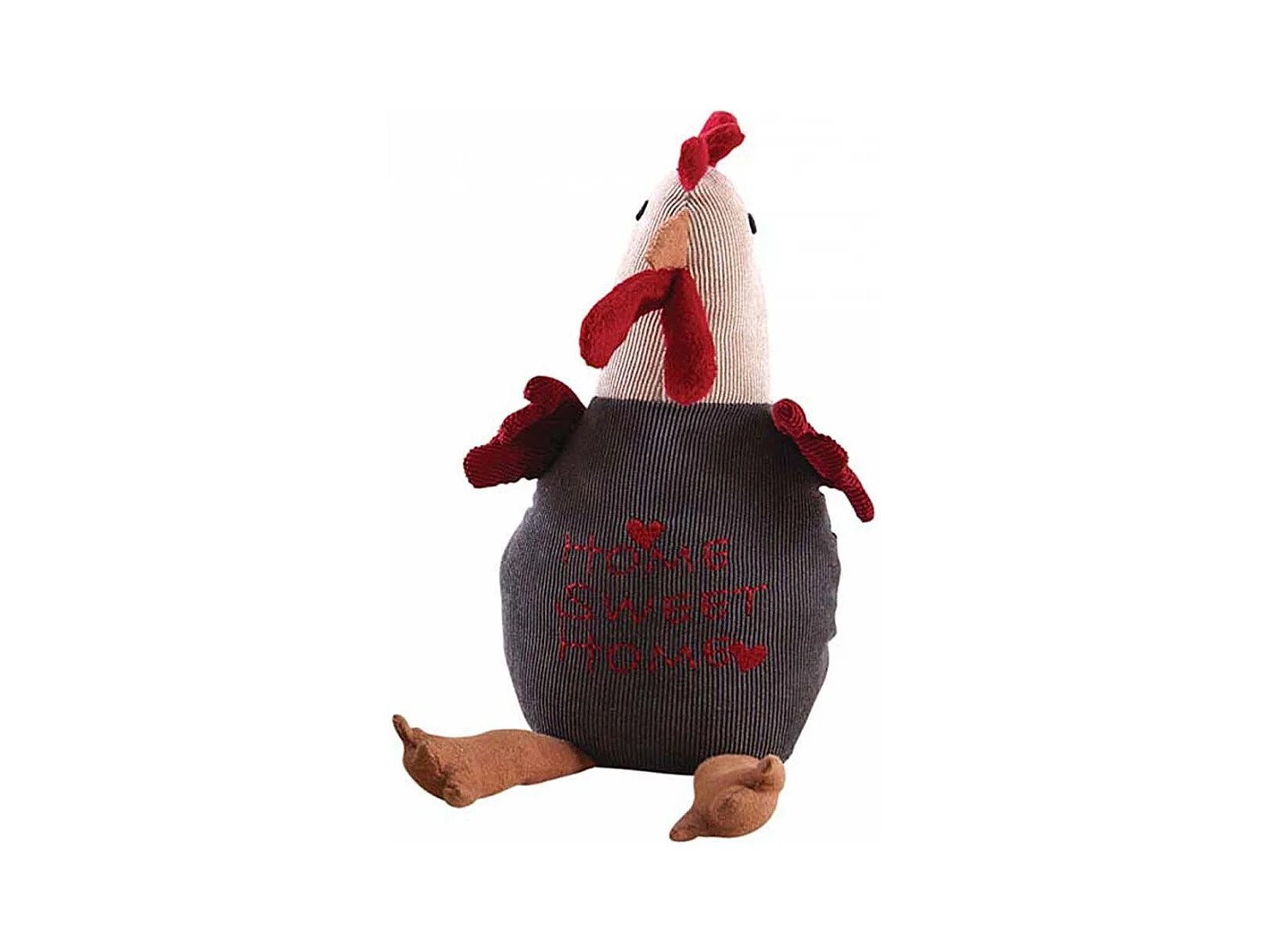 Cale-porte poule en velours Home sweet home 27 cm
