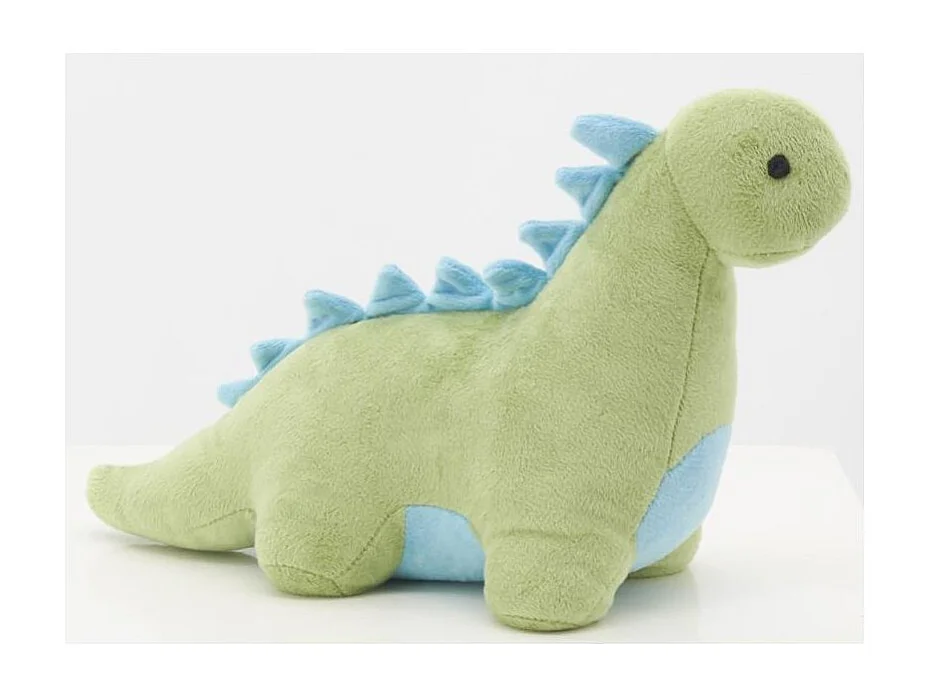 Cale-porte dinosaure en coton vert