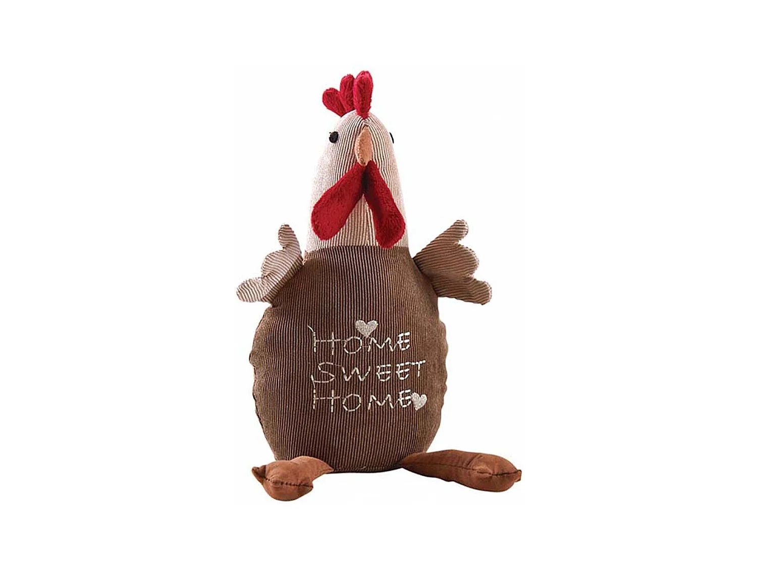 Cale-porte poule en velours Home sweet home 27 cm