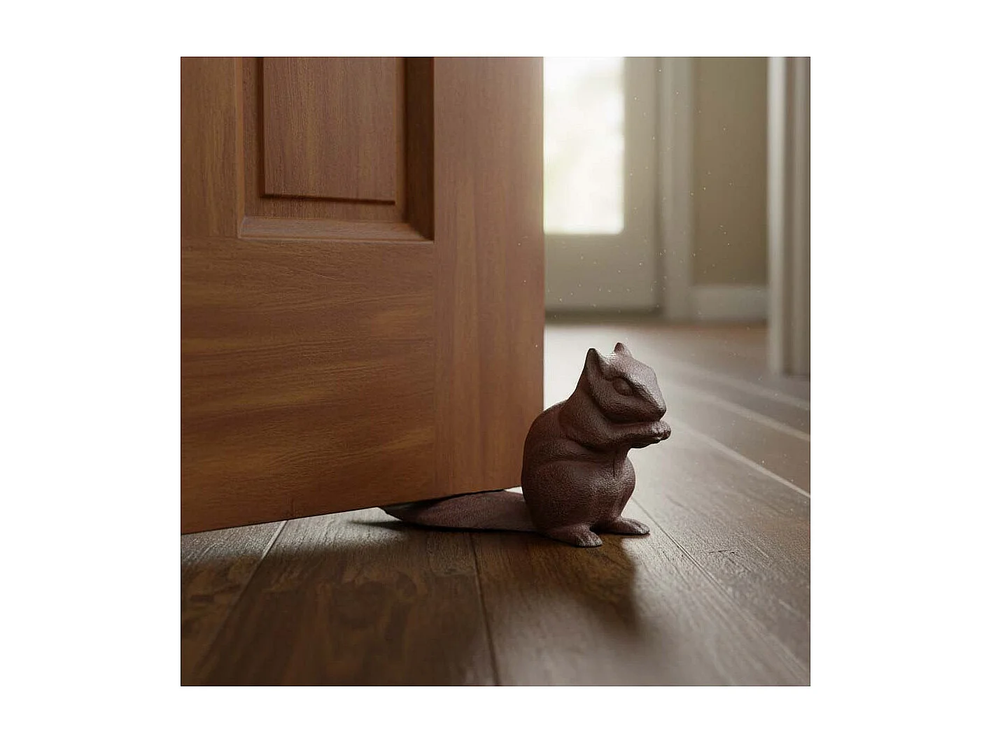 Eichhörnchen Türstopper aus Gusseisen