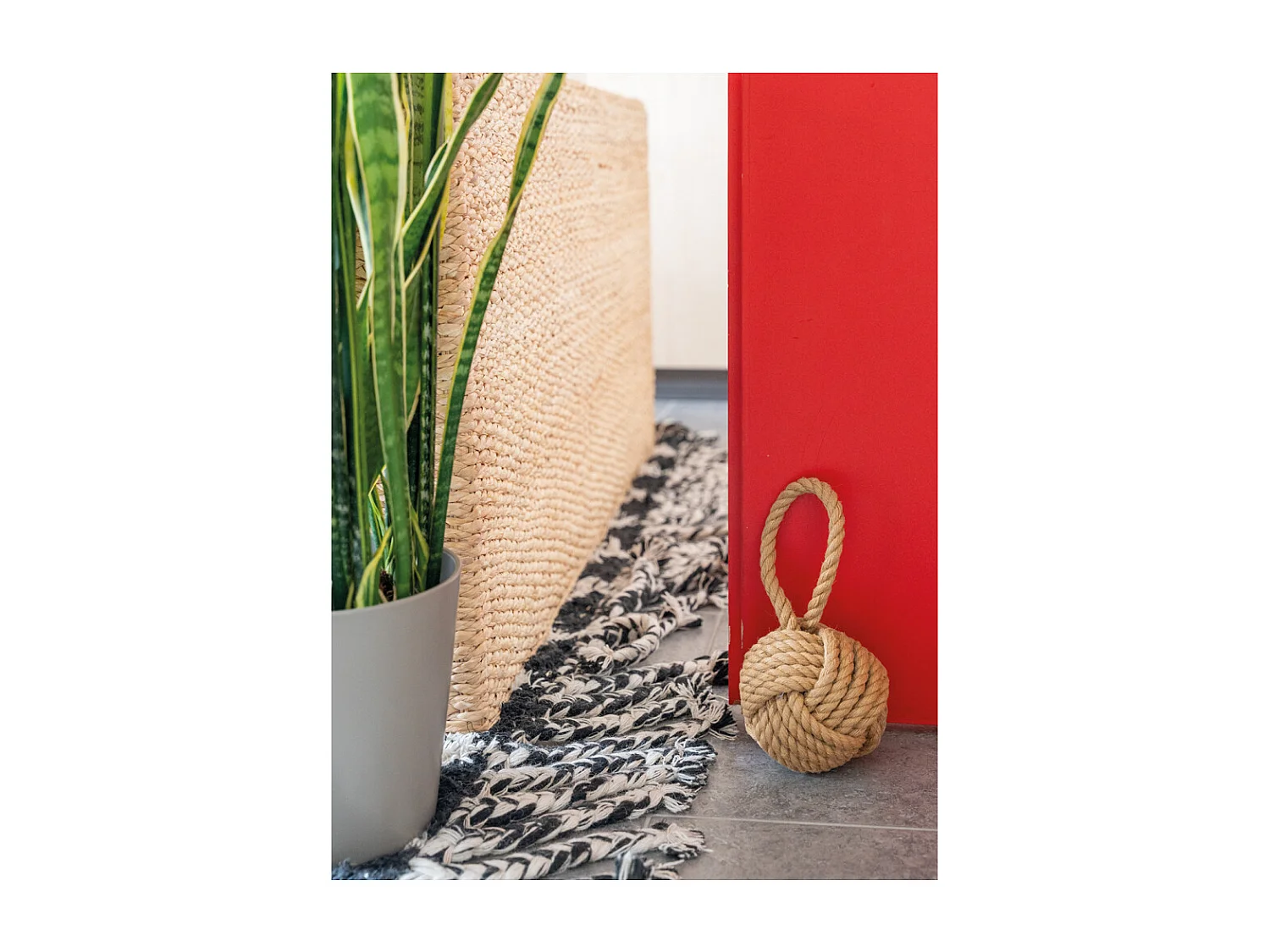 Cale-porte boule en corde